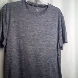 Zelos Shirt Mens L Short Sleeve Active Athletic Gray